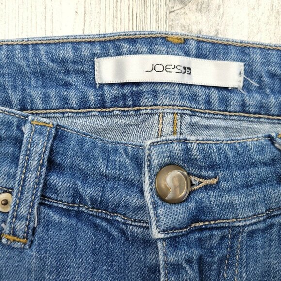 Joe's Jeans Socialite Kicker Cropped Capris Women's Jeans Size 27 (29x28) EUC - Picture 6 of 10